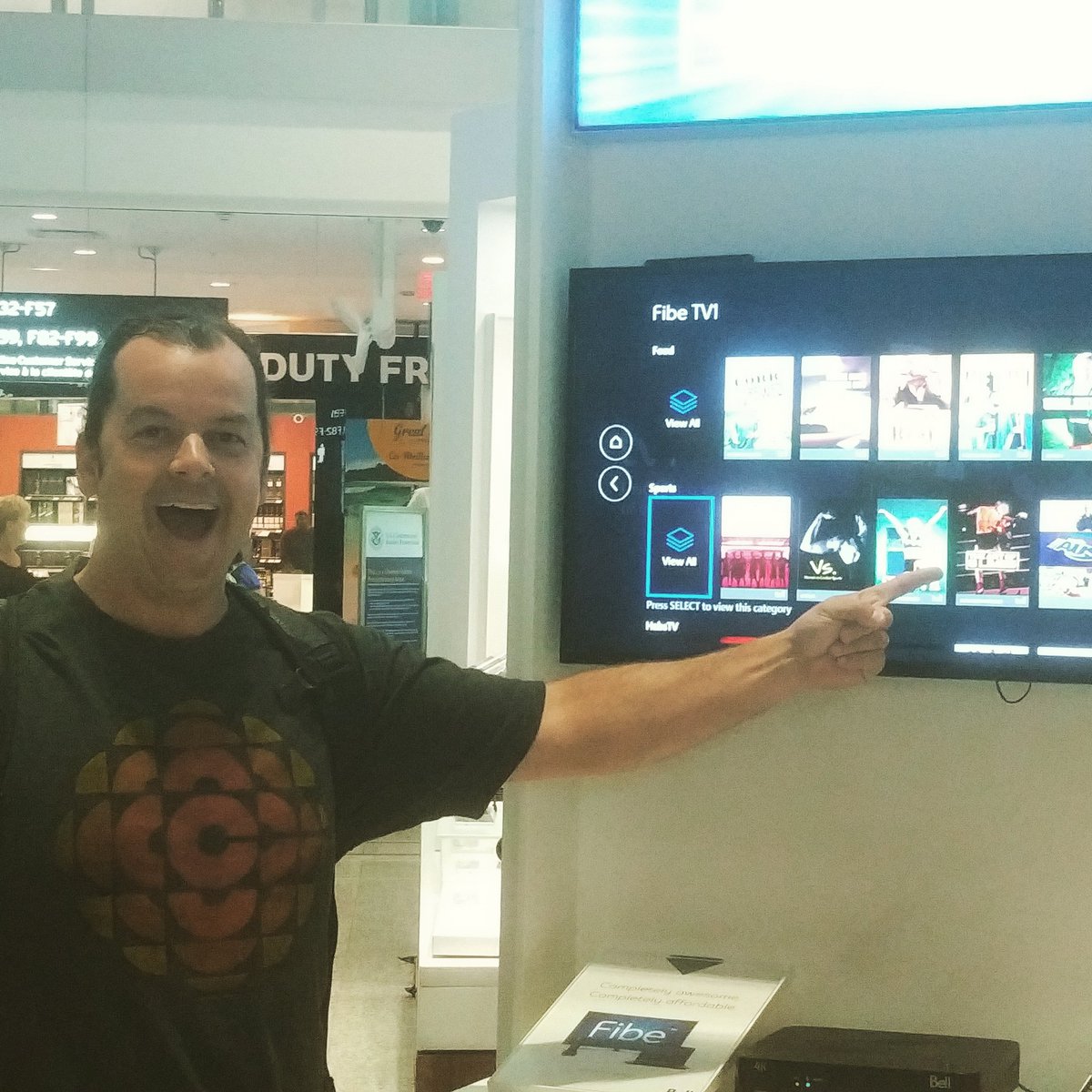 thefableforest's tweet image. Unbelievable!! Taking family on vacation to #NYC and look what I found at the @Bell kiosk!! It's #TheArtOf8Limbs on @fibetv1

I think we'll let it run to entertain the commuters @TorontoPearson