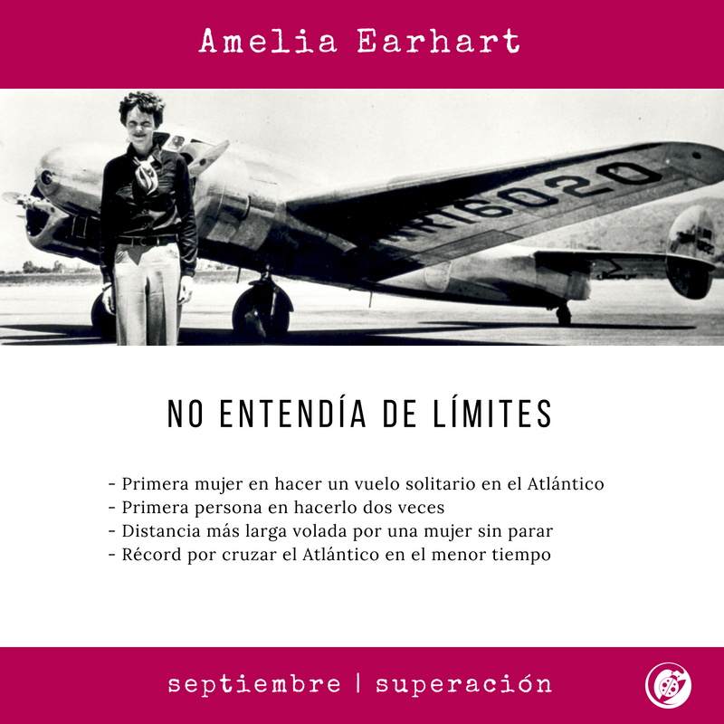 SurfthewaveML's tweet photo. Amelia Earhart fue una mujer que se crecía ante las adversidades y logró convertir en realidad su sueño de volar. Siempre superándose a sí misma y planteándose nuevos retos. 
#historiainspiradora #ameliaearhart #superación #valordelmes #surfthewaveml https://t.co/oQRmJyUQHh