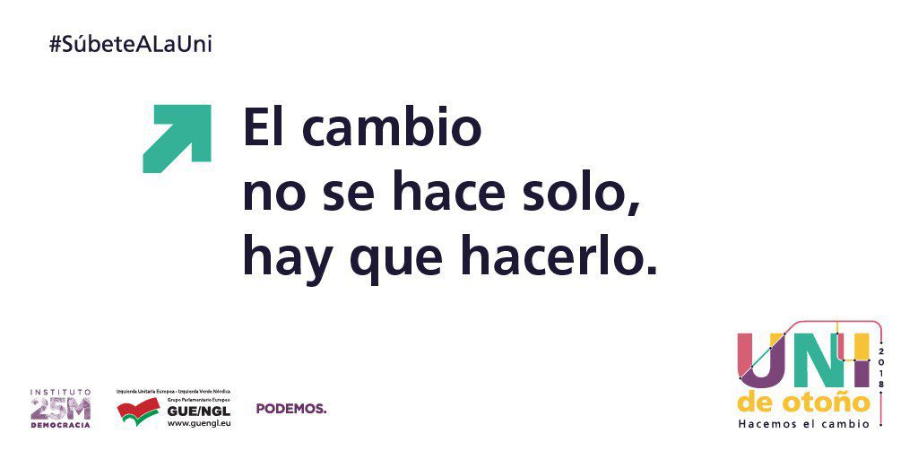 Podemos_Parla's tweet photo. #SúbeteALaUni. Municipalismo y feminismo, dos de los motores de transformación más potentes para mejorar la vida de las personas. ¿Cómo podemos aplicar sus formas de pensar a nivel europeo?. Hablaremos de esto y más en la Uni de Otoño de Podemos (@ahorapodemos) @Instituto25M https://t.co/PYzlDhgJBK
