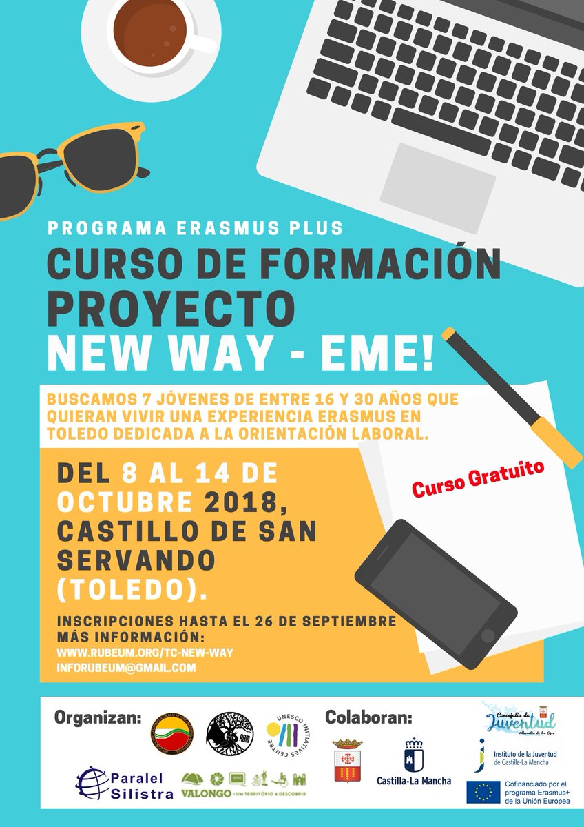 rubeumorg's tweet photo. ¿Te apuntas a un curso de formación internacional sobre orientación laboral y formativa en el Castillo de San Servando de #Toledo? +info: https://t.co/OdfKHeElvI #ErasmusPlus #Juventud #LaMancha #NewWay https://t.co/wOzCc1vUvT