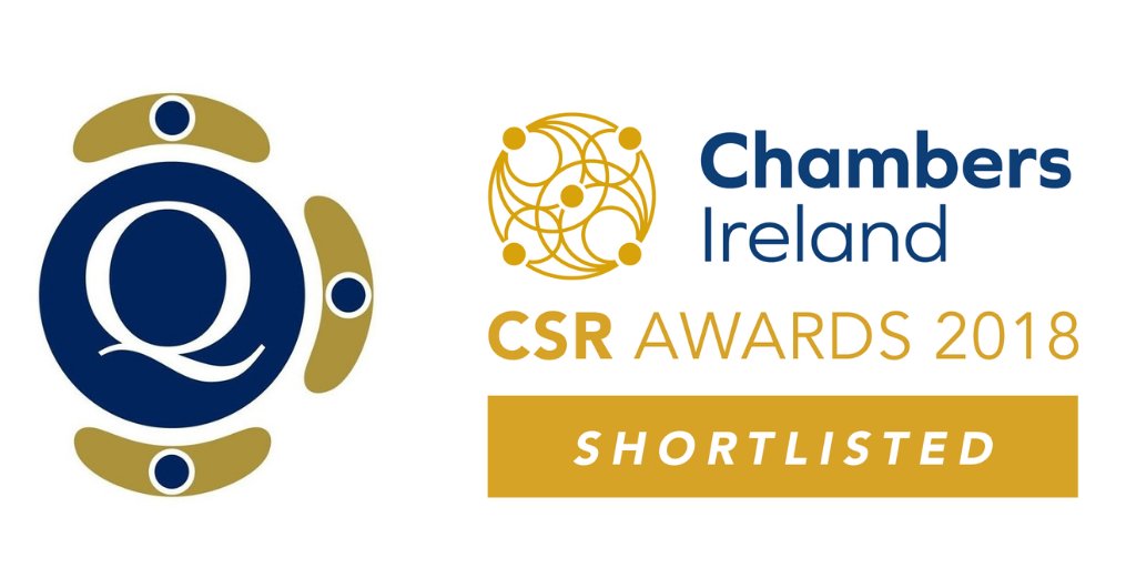 3QRecruitment's tweet photo. There's an excitement in the office as Chambers Ireland's CSR Awards are on tonight! We're proud of Three Q and its team for always striving to make a difference in our community #DogsAid #AlzheimerCafe #JobCare https://t.co/a07koT8g4y