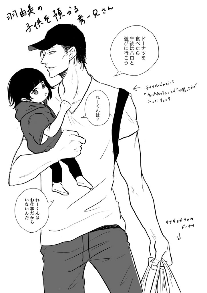 Ori 羽由美に子供が出来たら赤井は マイ エンジェル って呼びかけるし 預かった日は一緒にドーナツ買いにいく おきゃすばを経て子供好きになった赤井という設定が好きすぎるんだ