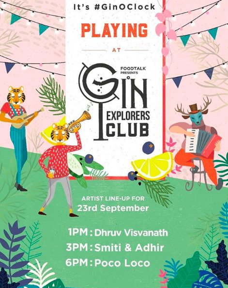 foodtalkindia's tweet photo. And here's the Artist line-up for Day 2 of The Gin Explorer's Club
1 PM- @mrdhruvv
3 PM- #SmitiMalik &amp; #adhirghosh
6 PM- #sanjeeta11 &amp; #pradyumnamanot

Register - https://t.co/n409FkLqfV
#TheGinExplorersClub #GinExplorersClub https://t.co/fTgJwQAH8N