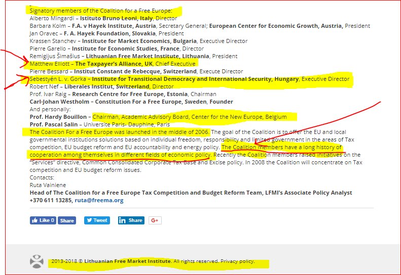 SIGNATORIES share  #Kochs ideology of Libertarianism&domestic propaganda  #astroturfing w shellOrgs & neo fascist altright fear tactics, exceptionalism & populist projectionQ-How deep in is  #MatthewElliott & CORPORATE lobbyist Hydra  #TeaParty run?A-Very https://en.llri.lt/news/economic-policy/tax-and-budget/press-release-coalition-for-a-free-europe-restart-the-eu-budget-ctrlaltdel/lrinka