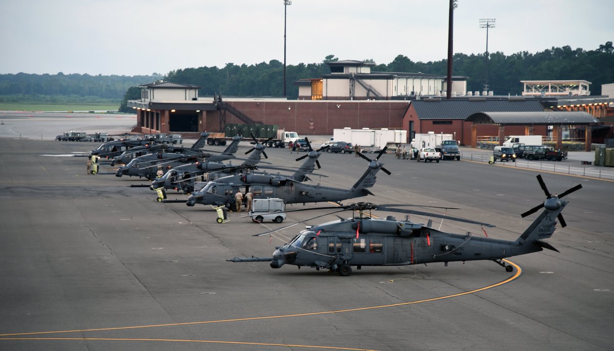usairforce's tweet photo. .@USAFReserve #Airmen @45thSpaceWing put their lives on temporary hold to respond to the aftermath of #HurricaneFlorence. https://t.co/sSpSZf0o5v https://t.co/BQgkmSlM50