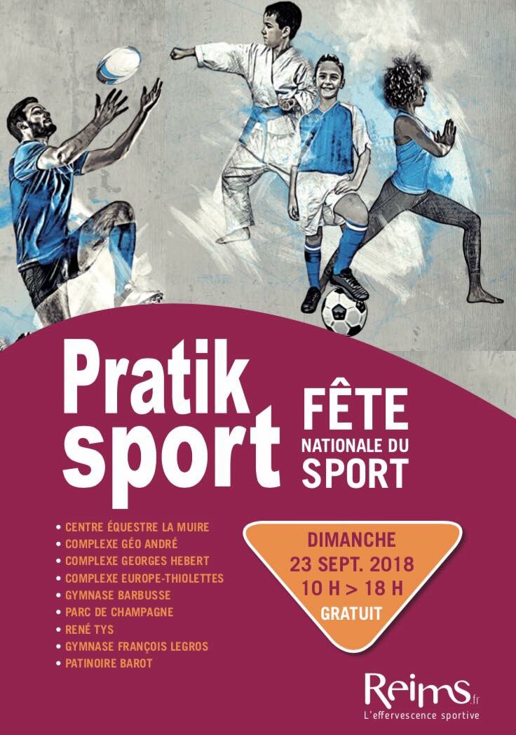 #Agenda : rdv dimanche 23 septembre pour « Pratik Sport », la fête nationale du #sport ⚽️🏃🏼🏀🤺🏈🏋🏼️🎾🤸🏼‍♀️
L’événement idéal pour découvrir les activités sportives présentes à Reims et les clubs rémois !
Événement gratuit de 10h à 18h ✅
#Reims #PratikSport #Gratuit