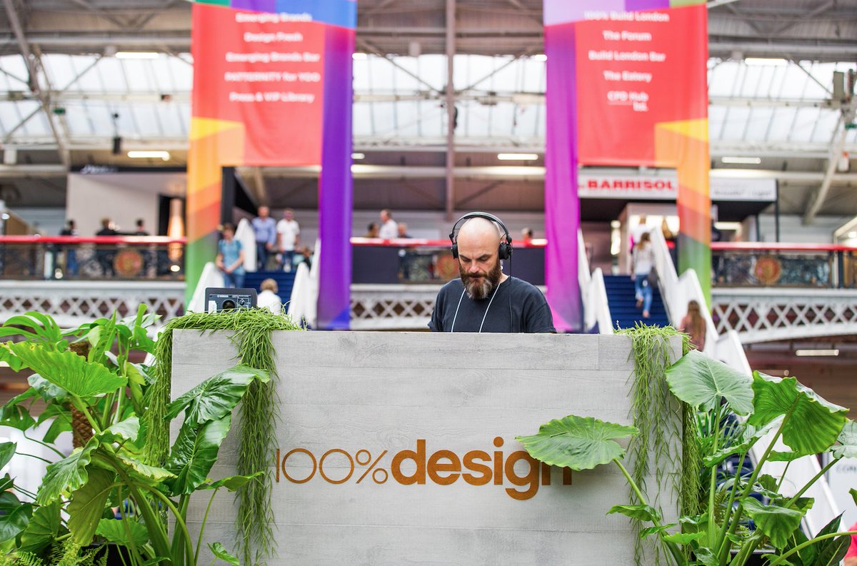 designlondon's tweet photo. Don't miss the late night opening and our biggest ever party tonight from 6pm, to celebrate the new look 100% Design and the launch of the West Kensington Design District. With complimentary drinks, DJ's provided by Fabric, special guests and live entertainment. See you there! https://t.co/mJVHmM69th