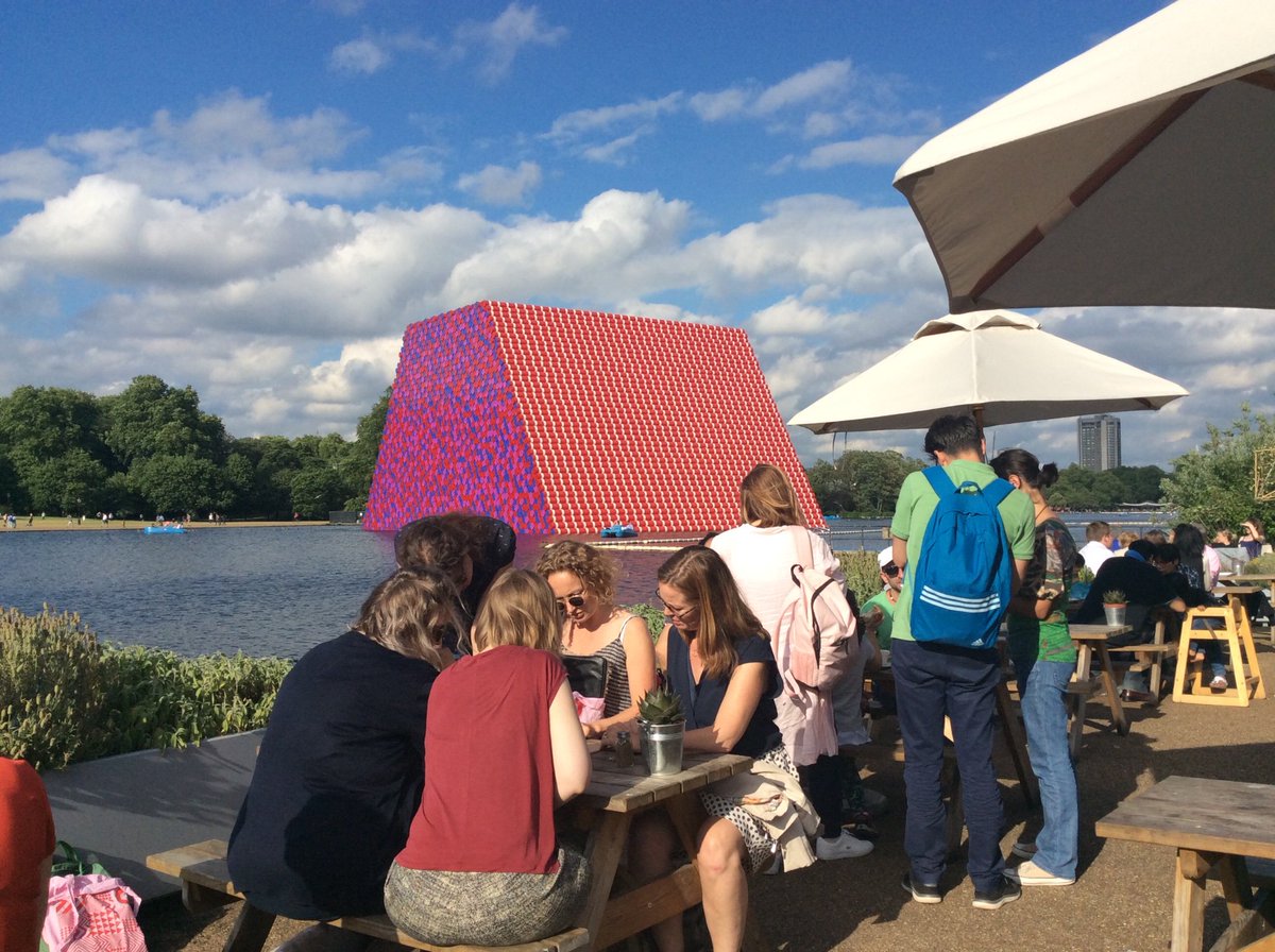 Just a few days left to see the remarkable temporary floating structure in the lake <a href="/SerpentineUK/">Serpentine</a>.
