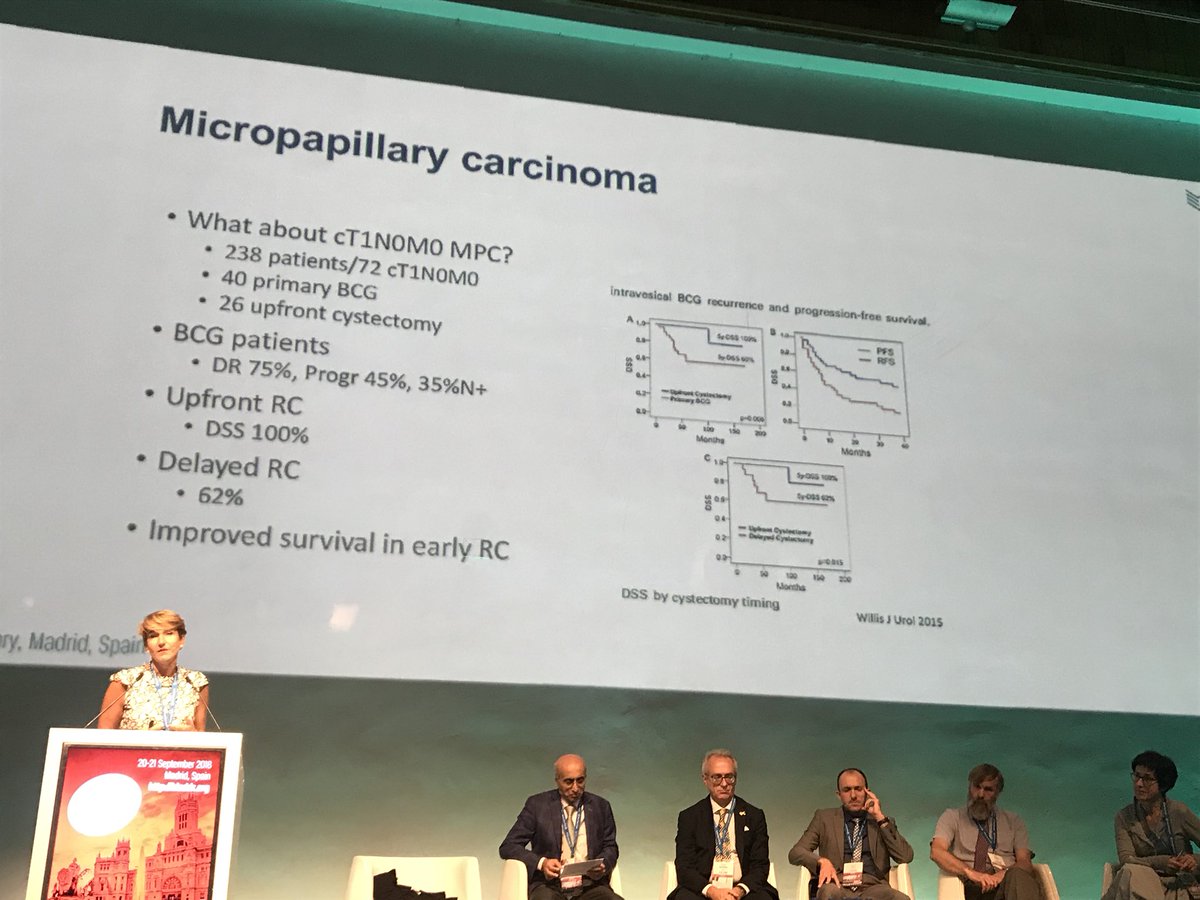 Be aggressive when treating patients with micropapillary bladder cancer ; response to BCG is suboptimal @evacomperat #BLADDR18 @B_C_A_N