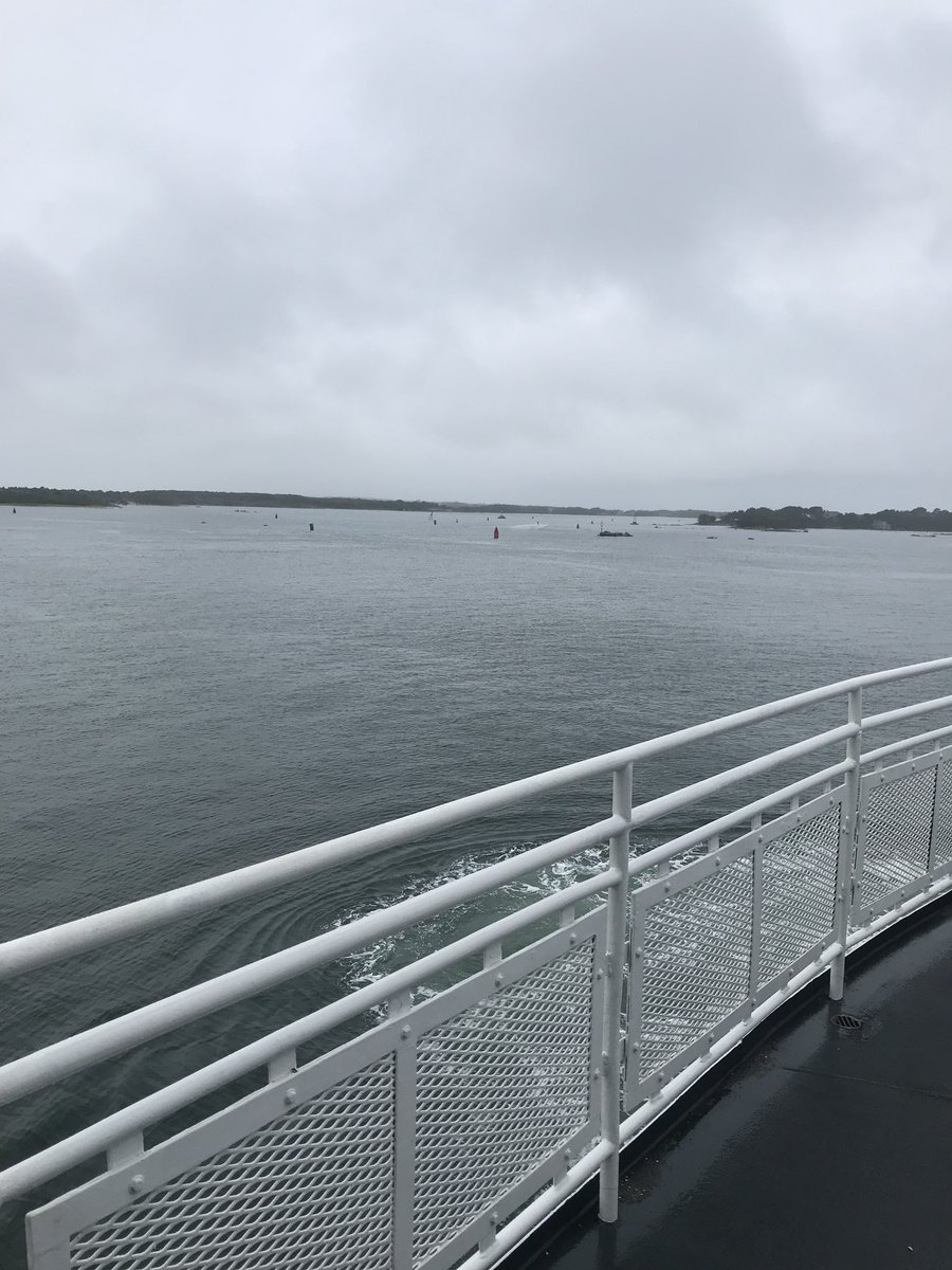 GCSAA_NE's tweet photo. Registration for today’s #GCSACapeCod meeting starts at 8:15 sharp...if you missed it, that ship has sailed.
Literally. Off to the Vineyard for Mink Meadows & Edgartown #Capelife https://t.co/1FofueqPVd
