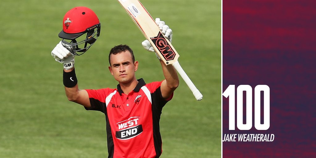 SACricketTeams's tweet photo. He's done it! π―
A brilliant century for Jake Weatherald, his fourth List A ton! #JLTCup https://t.co/NVX1fHV0H4