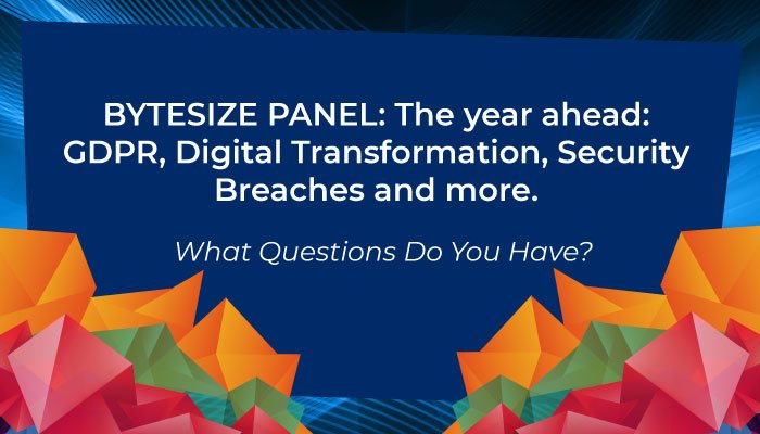 Happening in the Keynote Theatre at 15:00 - "Bytesize Panel - The year ahead: GDPR, Digital Transformation, Security Breaches and more" - a brilliant session, ou can't afford to miss this it!bit.ly/2pnAfg9
