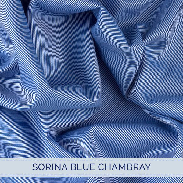 #FabricFables - Sorina Blue Chambray - buff.ly/2O7x3jF
