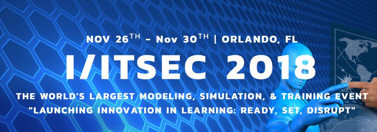 GBviDisplayTech's tweet photo. Heading to I/ITSEC this year? GBvi will be exhibiting. Meet with us in Orlando this November.

#IITSEC2018 #Simulation #TrainingTechnology #OpticalBlending #Projection https://t.co/rRRxGHlFPj