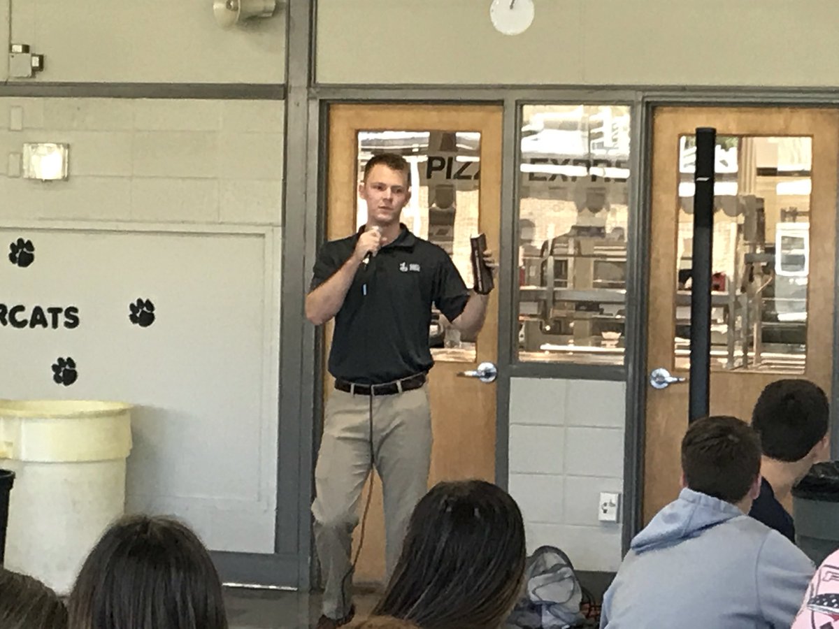 JnTripleAs's tweet photo. Incredible #FCA message from @Russ_Daniels5 this morn @CullmanCats FCA!  Over 130 students/athletes/coaches hearing the word!  @BrentPatterson2 @coachacuff @CullmanHS_FCA https://t.co/tqLTXyyogO