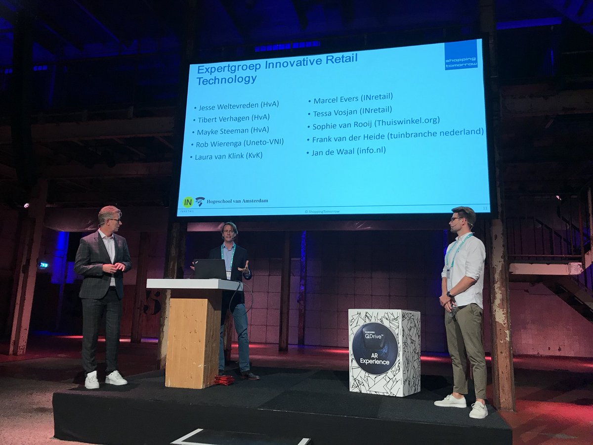 #HvA onderzoeker <a href="/TibertVerhagen/">Tibert Verhagen</a> over de meerwaarde van technologie voor #winkels &amp; de presentatie van de <a href="/ShopTomorrow/">ShoppingTomorrow</a> expertgroep Innovative #Retail Technology op het #shoppingtoday18 congres.