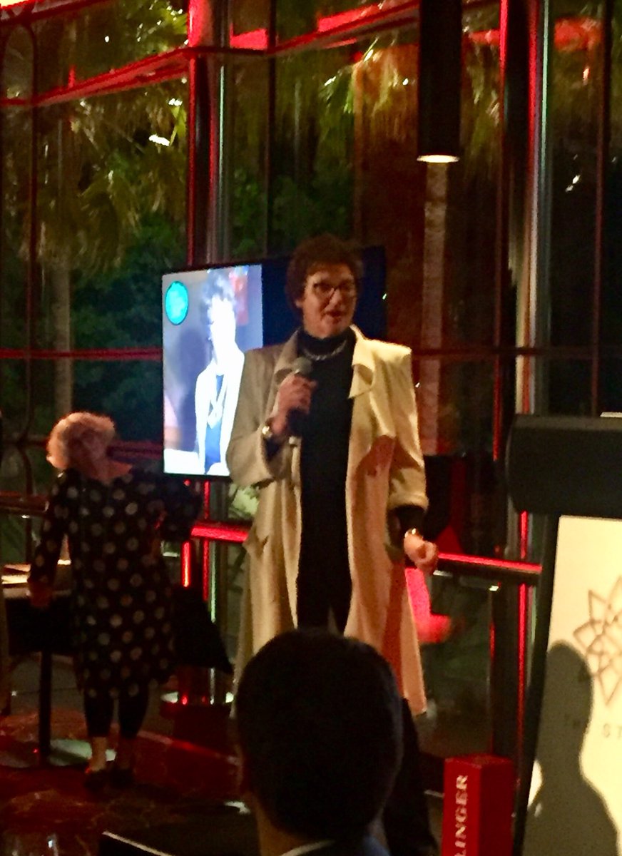 And #gtwine #wmoty2018 Len Evans Award goes to @judycullam <a href="/FranklandEstate/">Frankland Estate</a> for tireless work promoting #riesling !