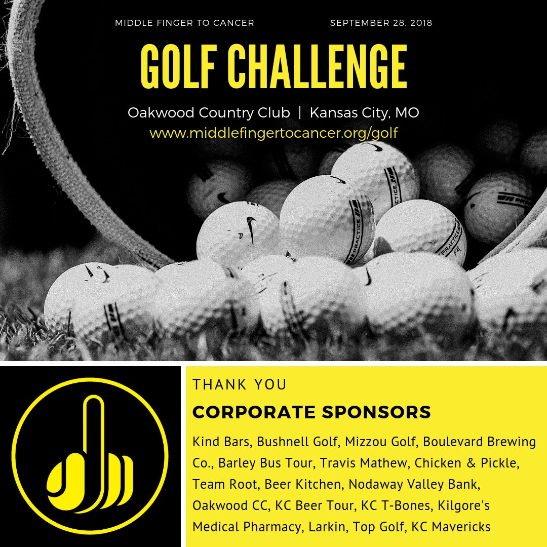 mf2cancer's tweet photo. #ThankYou @KINDSnacks @BushnellGolf @MizzouMensGolf @Boulevard_Beer @BarleyBus @TRAVISMATHEW @ChickenNPickle @RootLaboratory @BeerKitchenKC @NVBANK_ @TheOakwoodCC @kcbeertour @tbonesbaseball @KilgoresMedic @TopgolfKC @kc_mavericks https://t.co/TjWdohQJIy #mf2c https://t.co/O0amPSj6a1