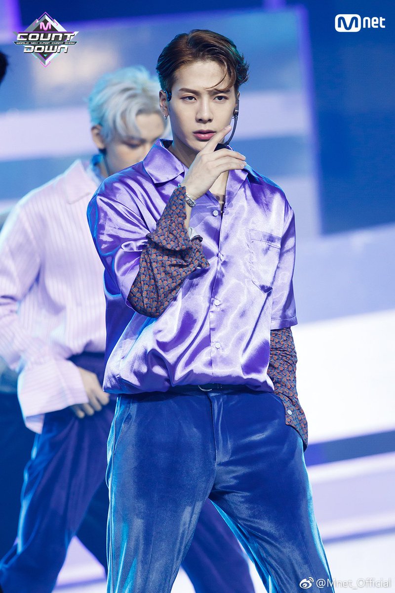 fanatic_got7_'s tweet photo. GOT7 on MCountdown comeback stage ~ Mnet Weibo update. VISUAL7 😍💜

@GOT7Official #GOT7 #갓세븐
#PresentYOU #Lullaby https://t.co/c6YZxkfbgG