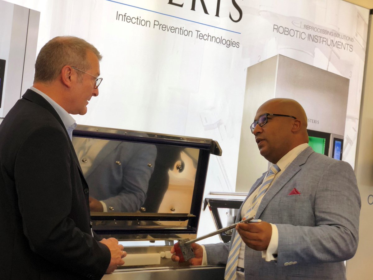 Sam is on hand at stand 26 to answer any questions you may have on our SI PCF 'S' machine, sonic irrigation and robotic reprocessing.  congres-sf2s.fr  #sf2s  #marseille  #medisafe  #sterilization  #roboticreprocessing  #infectionprevention