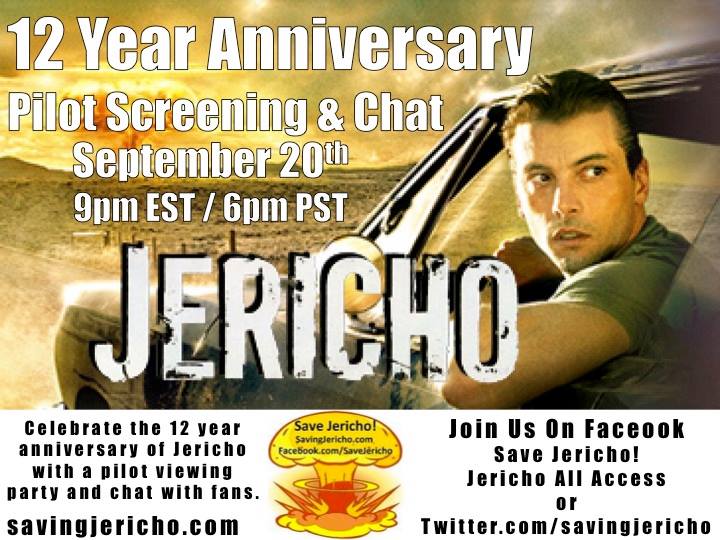 Saving Jericho On Twitter Join Me In 12 Hours For A