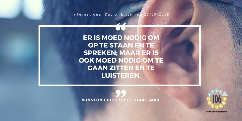 teleonthaal's tweet photo. Goed luisteren is een kunst #InternationalDayofListening #quote3 https://t.co/8yMvakx3tA