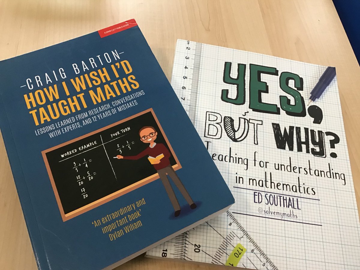 Bought myself some little presents. Can’t wait to get reading these for some new teachings ideas. #loveteaching #masteringmaths @ArmfieldTandL