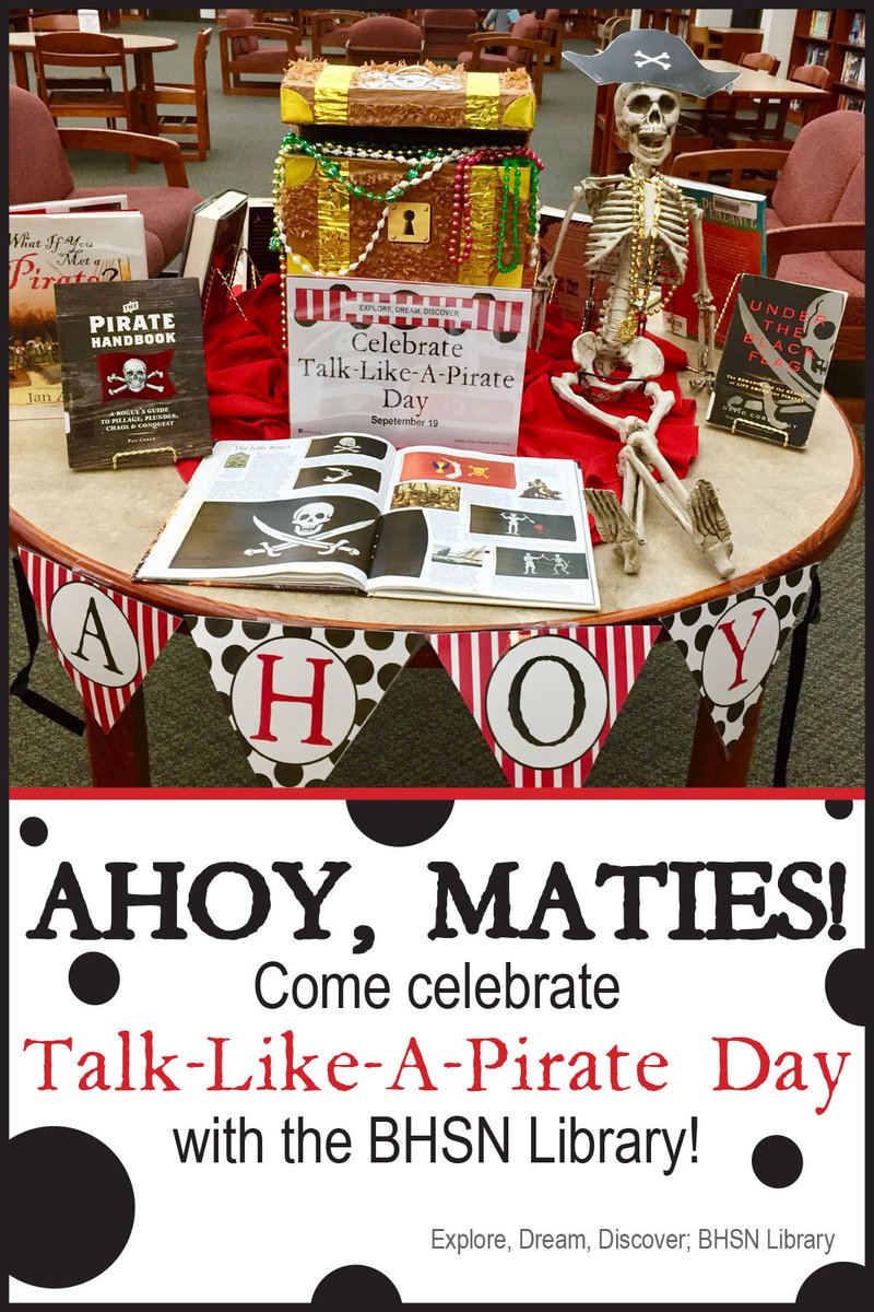 How did you celebrate #TalkLikeAPirateDay yesterday?
We had a great time with our display and tutorial.
#NorthsideCougarPride
