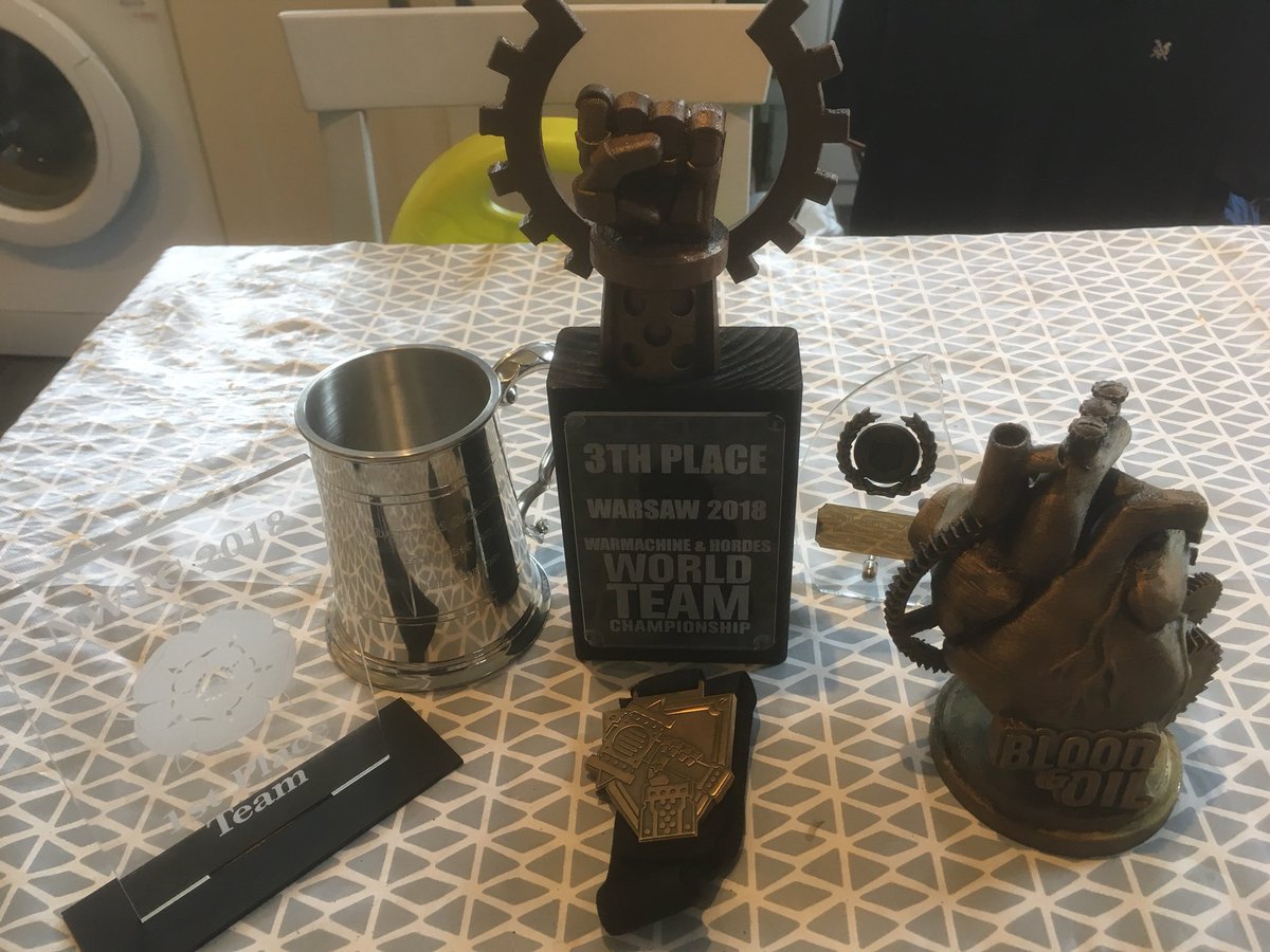 FrogMage's tweet photo. 2018 has been far my winningest year of Warmachine. Taking Blood &amp; Oil was great, but finishing 3th at WTC was amazing! 🎉🏆 https://t.co/PMel7fThTe