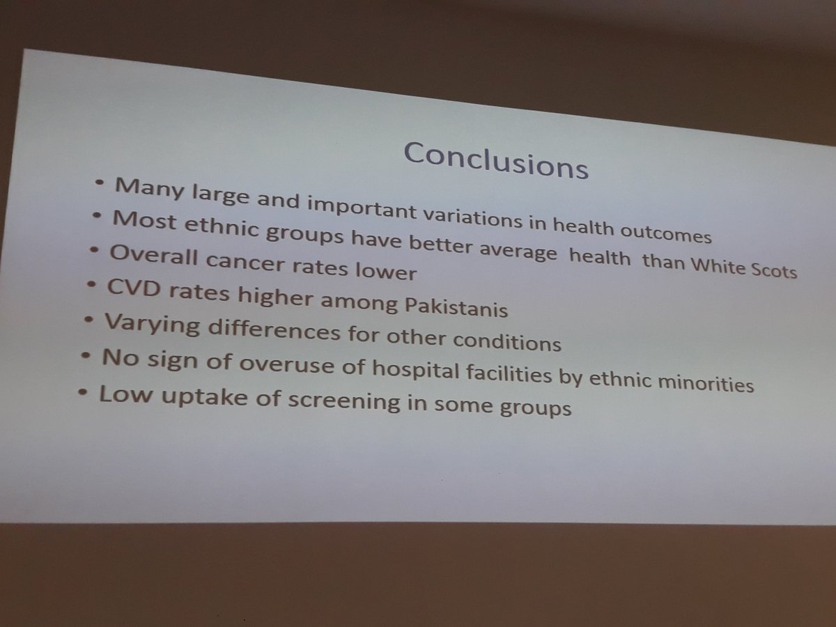 et_roughsedge's tweet photo. Some fascinating results of this research on health and ethnicity #pams2018 https://t.co/xtzdGjiHzy