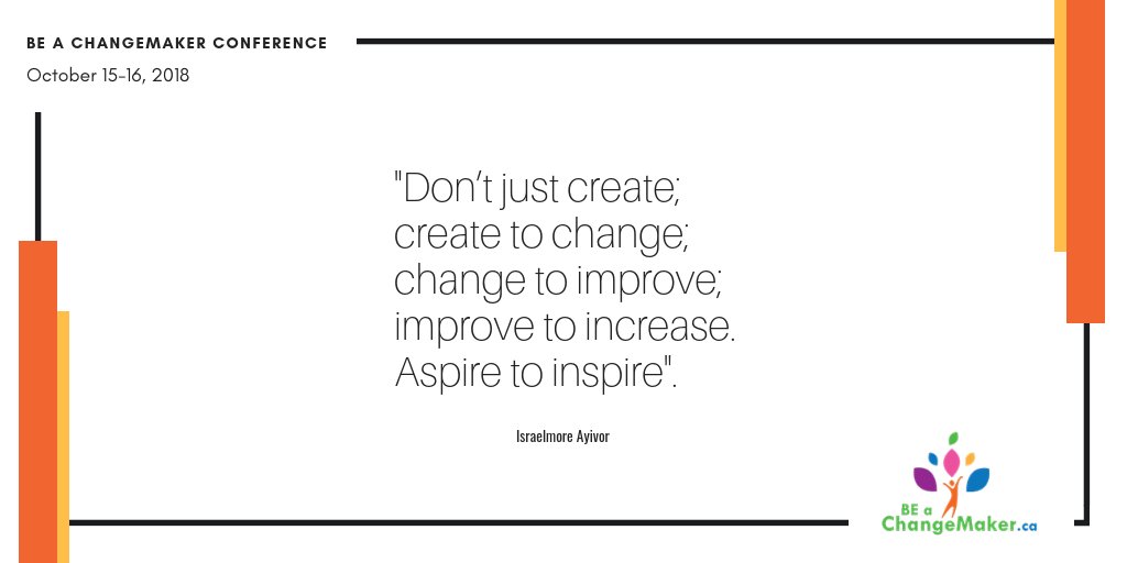 <a href="/BChangeMaker/">Be A ChangeMaker</a> Conference is 25 days away. Hurry up and register now to reserve your spot! tinyurl.com/ChangeMakerCon…