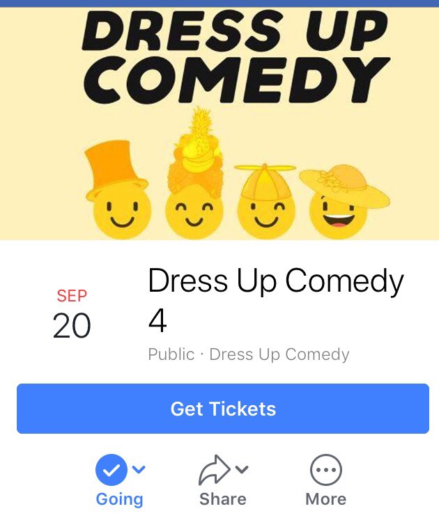 Excited for #DressUpComedy tonight at <a href="/HatchHomerton/">Hatch-Homerton</a> Show kicks off 7:30, see you there! Better still it’s pay what you want! eventbrite.co.uk/e/dress-up-com… #comedy