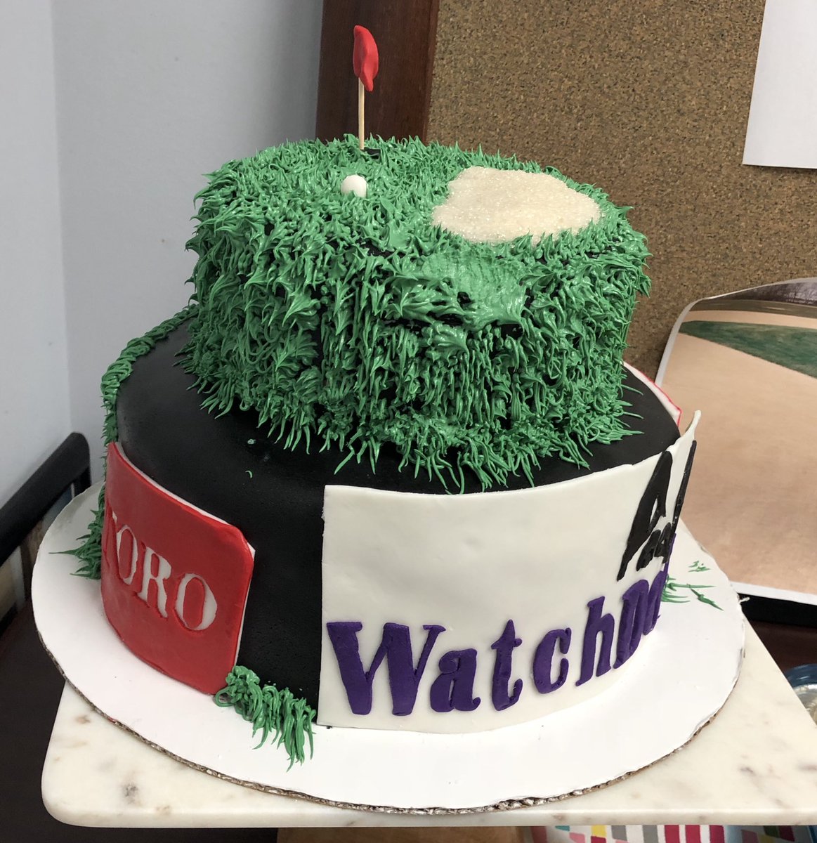 How’s this entry in our office ‘cake party’ contest? Great job Mimi! Representing our Lynx integration with WatchDog weather stations
@spectrumtech <a href="/ToroGolf/">Toro Golf</a>