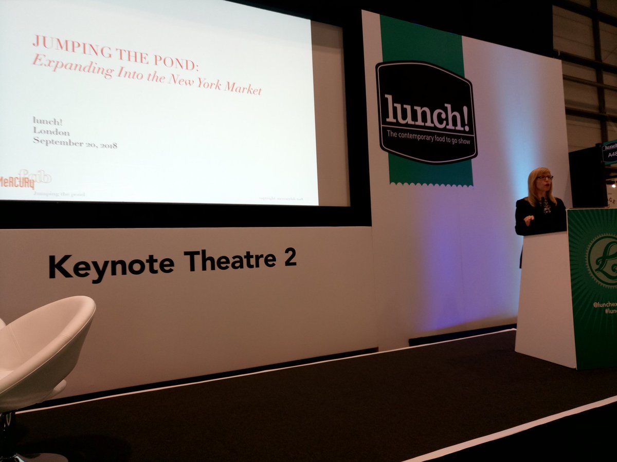 Sorry, Twitter world, we've not been tweeting so much of late. Glad to be here for #lunch18, learning about breaking into the US market