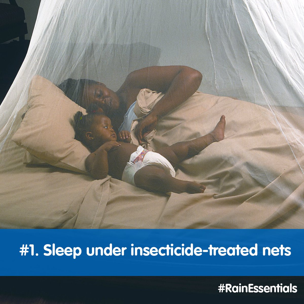 HealthPlusLtd's tweet photo. 1. Sleeping under insecticide-treated nets provides the safest and most affordable protection for your entire family. It is highly recommended by the World Health Organization (WHO).Make this part of the entire family`s bedtime routine, especially for the children.#RainEssentials https://t.co/nMKrgdNwMl
