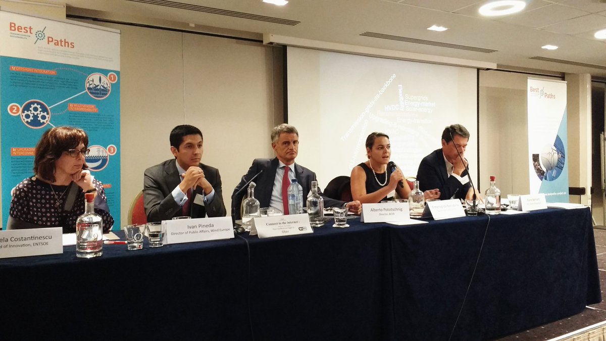 #ElectricityGrid #supergrid #RenewableEnergy: food for thoughts from our panelists, @ClimateGilda @Supergrid_EU <a href="/ENTSO_E/">ENTSO-E</a> <a href="/Wimbledon/">Wimbledon</a> <a href="/eu_acer/">EU Agency for the Cooperation of Energy Regulators</a>. #BeyondBestpaths