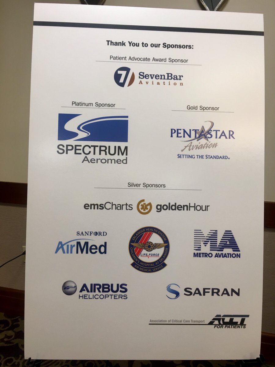 ACCTForPatients's tweet photo. Thank you to our sponsors! #ACCTFALL18 https://t.co/rAFsnRxfS9