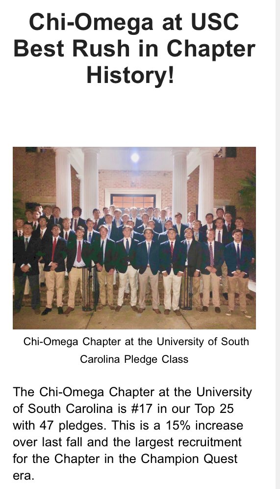 <a href="/KappaSigmaCola/">KΣ USC</a> coming in strong with Fall rush! Setting records like #Champions