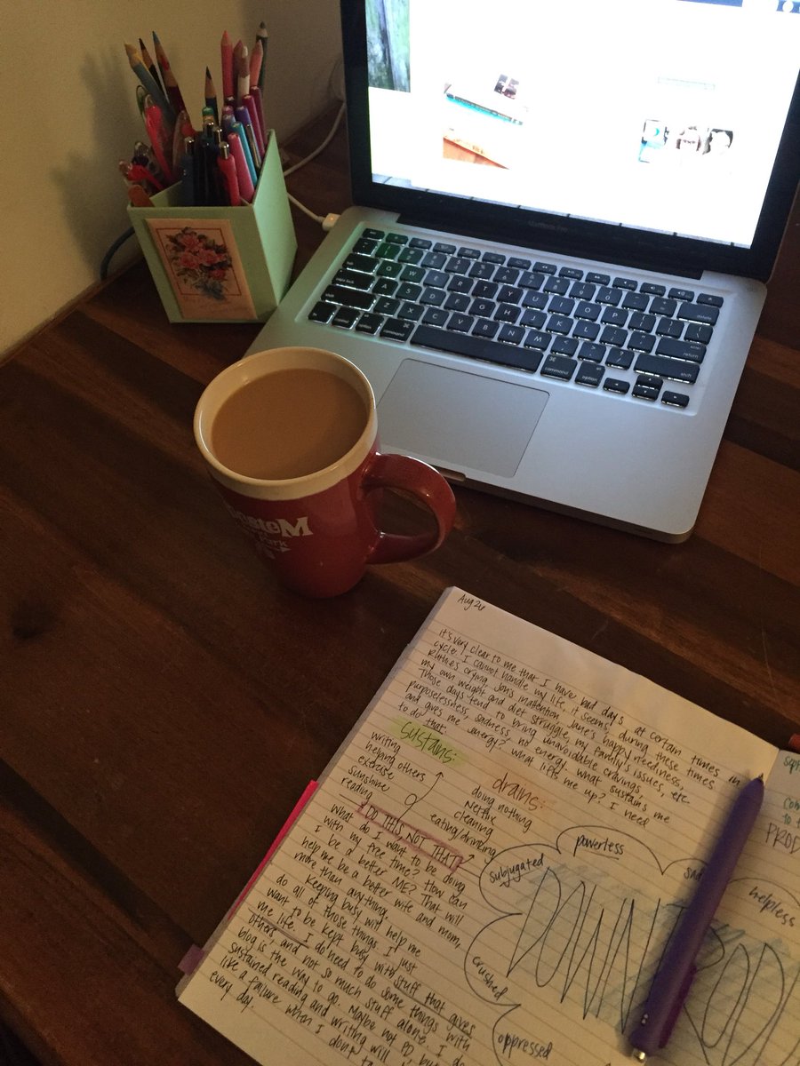 litreader's tweet photo. I start the day with my notebook, then take my girls for a run. Writing fills my head; running clears it. #amwriting #andrunning https://t.co/hxpbJAn1f4
