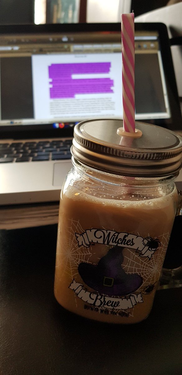 FiendThewes's tweet image. Editing is thirsty work. Thank the lord for #decaff! #coffe #editing #amwriting #amediting #horror #gore #womeninhorror #girlswholovehorror