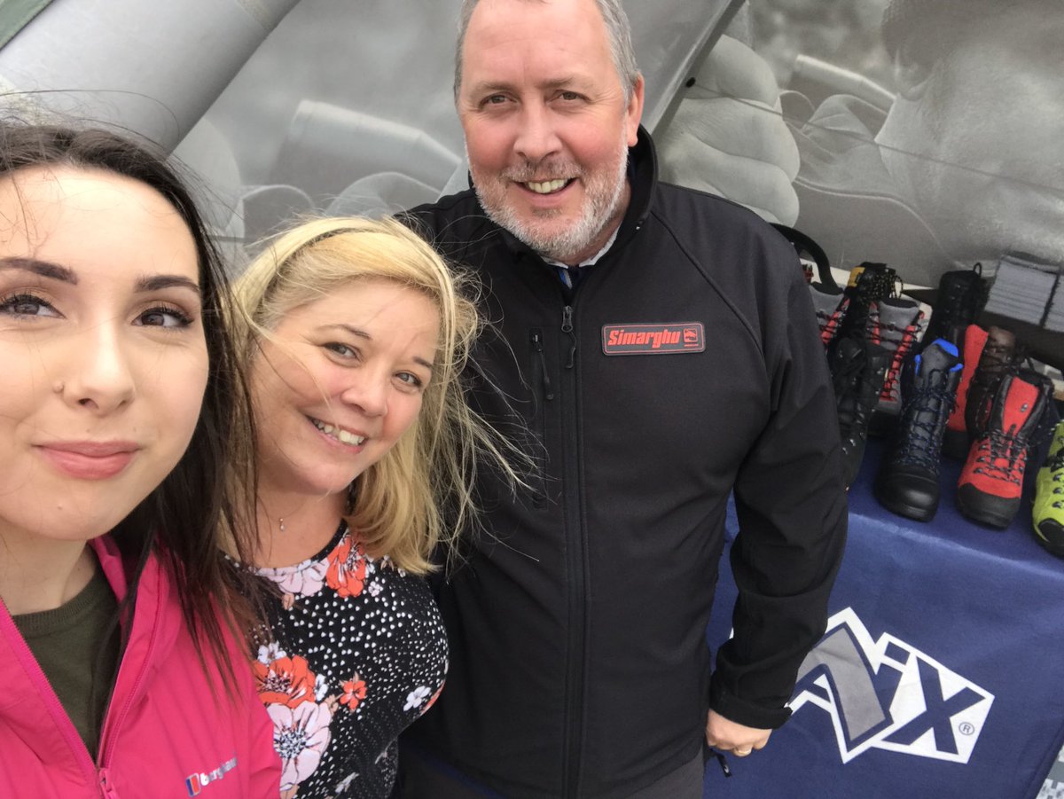 McOnieAgency's tweet photo. Second stop of the day for team McOnie visiting @HaixGlobal at @APFExhibition come and meet the team at stand E1b #APF2018 #HAIX #forestry #Workware https://t.co/muGyE6Nl4o
