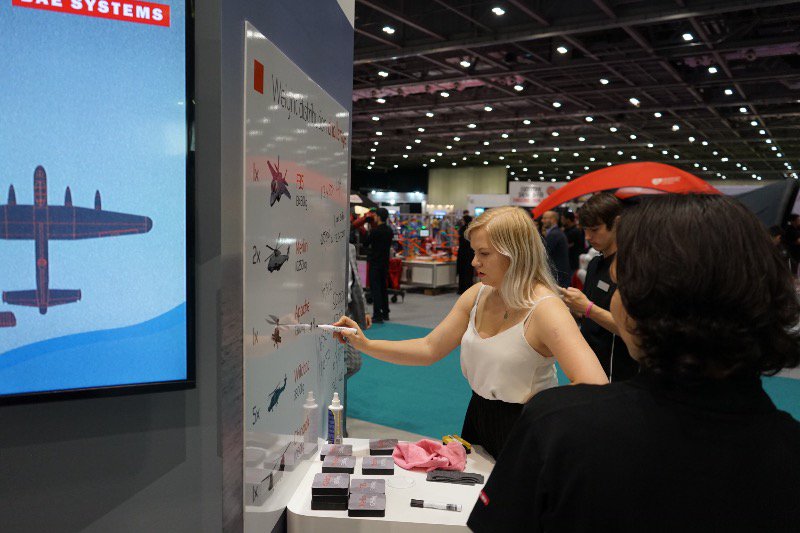 BAESystemsplc's tweet image. Think you can crack the maths to balance as many aircraft onto the deck of @HMSQnLz as possible? Visit us in the #TechnologyZone at @newscilive to give it a go! baes.co/sc4F50is0SL #NSLive