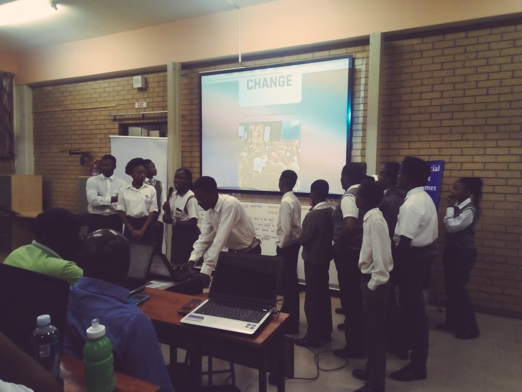 codejika's tweet photo. #CosmoCitySecondary #Coding club showcasing their amazing work and involvement in creating practical solutions through #coding for challenges faced in their community #CodeJika #CodingLeague https://t.co/JJjWPvhQll