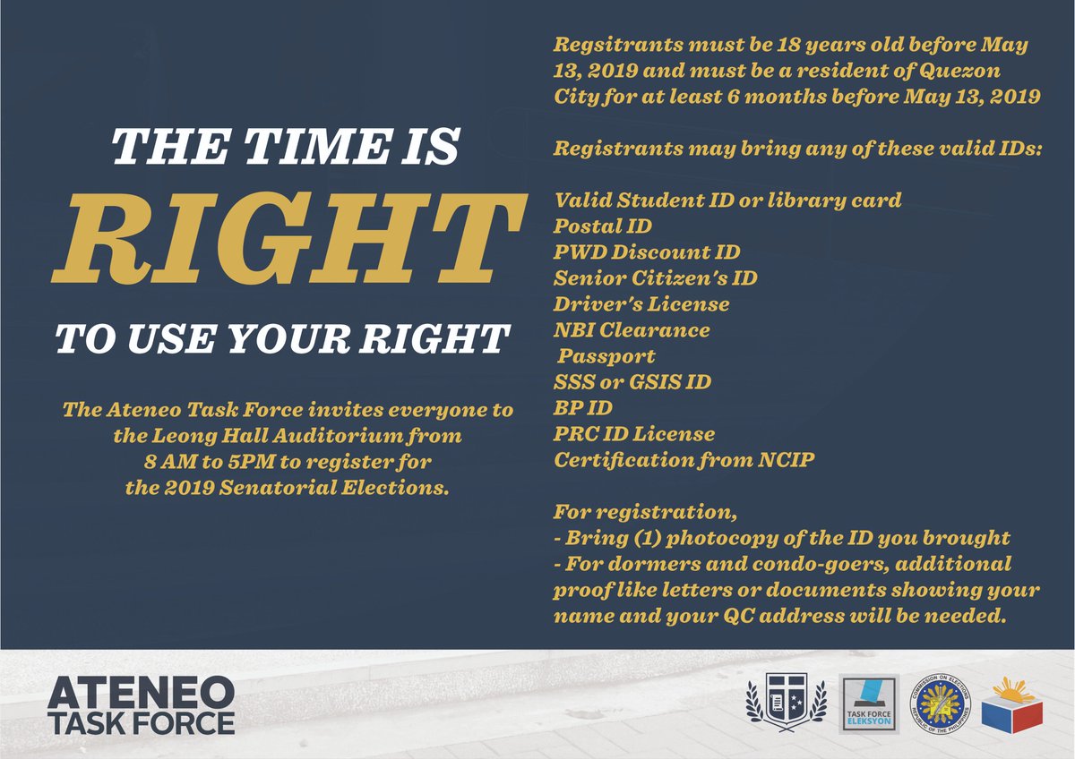 admusanggu's tweet photo. The time is right, to use your right!
Please refer to these pictures to see what district you belong to for a smoother flow of registration tomorrow.
Suffrage is your right. It’s time you use it!
#OneBigVote
#OurSanggu
1/2 https://t.co/gmaapLBks2