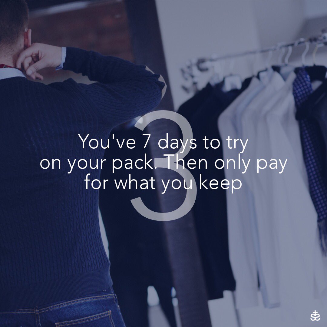 SimonandSimon_'s tweet photo. Introducing the Wardrobe Pack.

A no obligation service for men only lacking in time.

Enquire now at hello@simonandsimononline.com https://t.co/YnhVAj8UMo