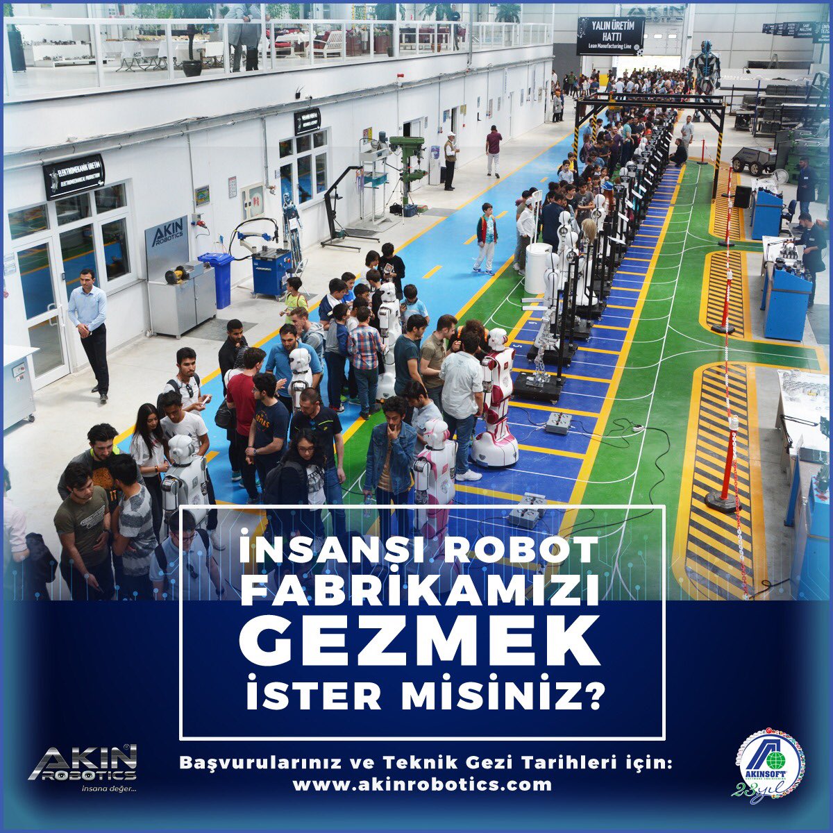 DrOzgurAkin's tweet image. İnsansı Robot Fabrikamızı Gezmek İster misiniz?
Başvuru ve Teknik Gezi Tarihleri için; akinrobotics.com #egitimedestek
#robotfabrikasi #robotfactory #teknikgezi #robot #robotics #robotik #insansirobot #Artificialintelligence  #yerliuretim #millirobot  #akinrobotics