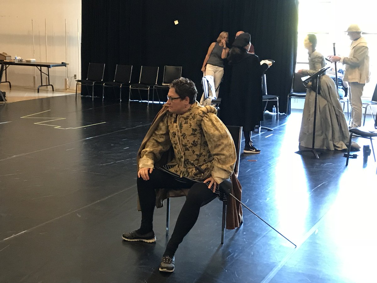 EngenderStage's tweet photo. Here's what we were up to yesterday in Day 2 @stratfest, feat. flying clothes and swords and dresses and some astonishing early modern play scenes: https://t.co/9WYqc3fO9P #stratfest #sflab #engenderstage https://t.co/JzsJZsmSoj