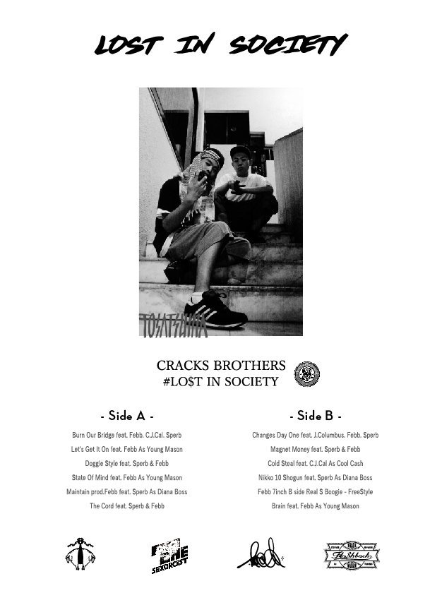 最大5000円OFFクーポン CRACKS BROTHERS LO$T IN SOCIETY カセット+CD