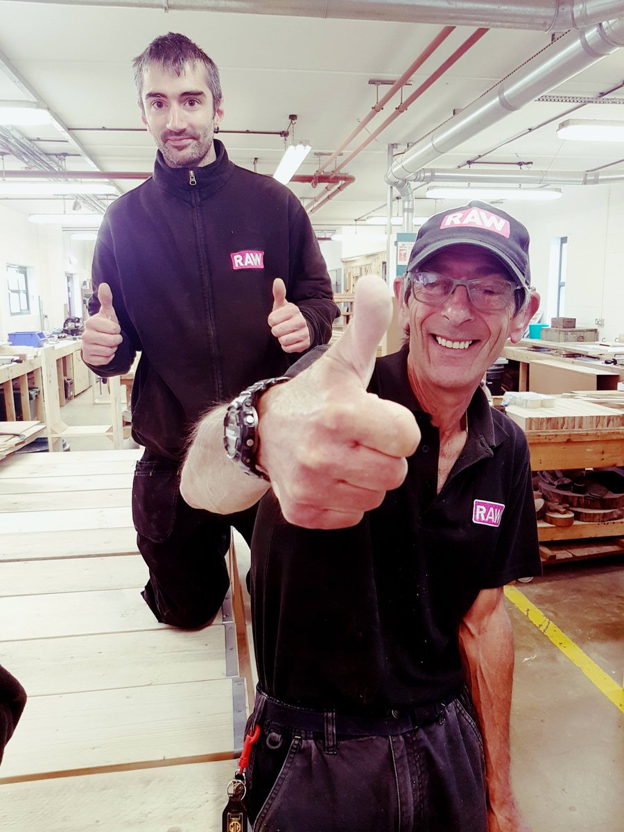 Great pleasure to meet and show the erudite and charming team from <a href="/CumberlandLodge/">Cumberland Lodge</a> around RAW today. Looking forward to developing opportunities. #Socialimpact #furniture