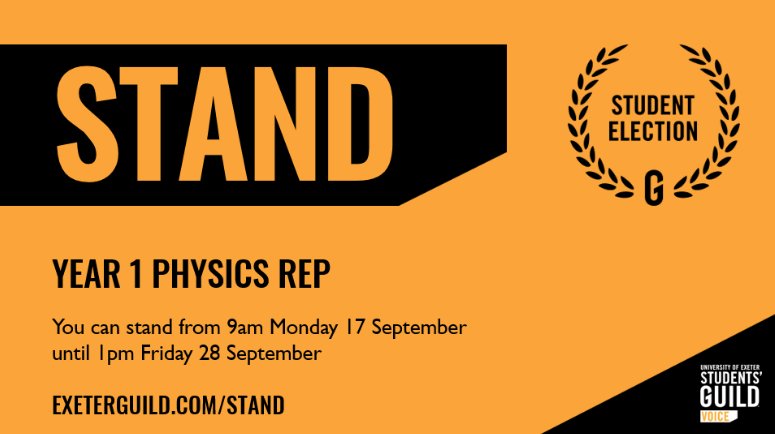 ExPhysSSLC's tweet image. Want to make positive changes in your department? Stand for Physics Year 1 Physics Rep! You will be able represent your year group and deliver student feedback directly to senior staff members, and attend sslc!
